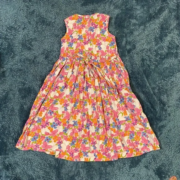 Summer Dress (Girls’ Smocked Sundress, Copper Key) - Picture 4 of 5